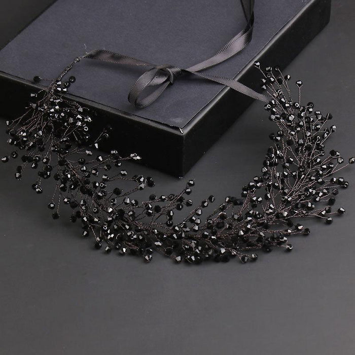 Handmade Black Crystal Beads